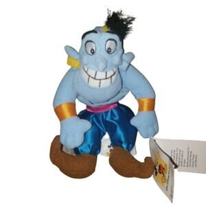 Disney Store Aladdin Genie 8" Beanbag Plush NWT
